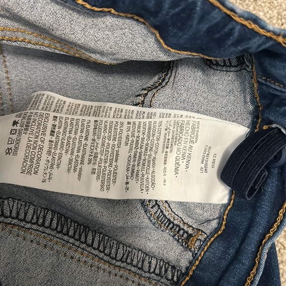 Girls Levi’s pull on skinny jeggings size 12 great condition adjustable waist - Picture 3 of 6